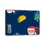 taco Emoji Christmas Mini Canvas 7  x 5  (Stretched)