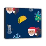 taco Emoji Christmas Canvas 10  x 8  (Stretched)