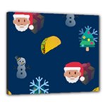 taco Emoji Christmas Canvas 24  x 20  (Stretched)