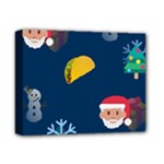 taco Emoji Christmas Deluxe Canvas 14  x 11  (Stretched)