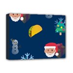 taco Emoji Christmas Deluxe Canvas 16  x 12  (Stretched) 