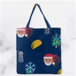 taco Emoji Christmas Grocery Tote Bag