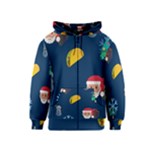 taco Emoji Christmas Kids Zipper Hoodie