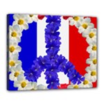 Peace sign paris france Canvas 20  x 16  (Stretched)