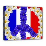 Peace sign paris france Deluxe Canvas 24  x 20  (Stretched)