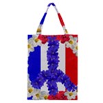 Peace sign paris france Classic Tote Bag