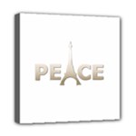 pray for Paris Peace Mini Canvas 8  x 8  (Stretched)