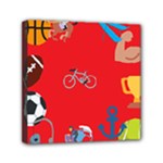 sports Emoji Mini Canvas 6  x 6  (Stretched)