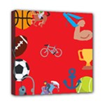 sports Emoji Mini Canvas 8  x 8  (Stretched)