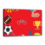 sports Emoji Canvas 18  x 12  (Stretched)