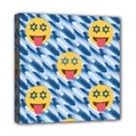 chanukkah hanukkah Emoji Mini Canvas 8  x 8  (Stretched)