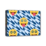 chanukkah hanukkah Emoji Mini Canvas 7  x 5  (Stretched)