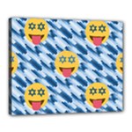 chanukkah hanukkah Emoji Canvas 20  x 16  (Stretched)