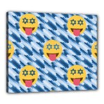 chanukkah hanukkah Emoji Canvas 24  x 20  (Stretched)