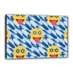 chanukkah hanukkah Emoji Canvas 18  x 12  (Stretched)