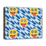 chanukkah hanukkah Emoji Deluxe Canvas 20  x 16  (Stretched)