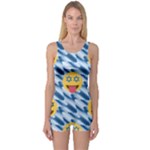 chanukkah hanukkah Emoji One Piece Boyleg Swimsuit