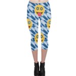 chanukkah hanukkah Emoji Capri Leggings 