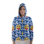 chanukkah hanukkah Emoji Hooded Wind Breaker (Women)	