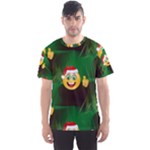 santa Emoji Christmas Men s Sport Mesh Tee