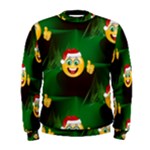 santa Emoji Christmas Men s Sweatshirt