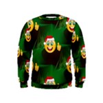 santa Emoji Christmas Kid s Sweatshirt