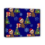 Christmas Monkey emoji Deluxe Canvas 14  x 11  (Stretched)