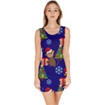 Christmas Monkey emoji Bodycon Dress