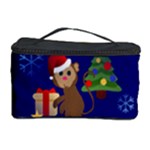 Christmas Monkey emoji Cosmetic Storage Case