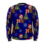 Christmas Monkey emoji Men s Sweatshirt