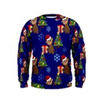 Christmas Monkey emoji Kid s Sweatshirt