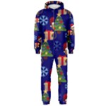 Christmas Monkey emoji Hooded Jumpsuit (Men)