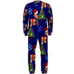 Christmas Monkey emoji OnePiece Jumpsuit (Men)