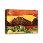 hipster Burger Mini Canvas 7  x 5  (Stretched)