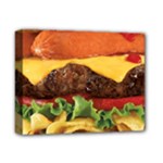 hipster Burger Deluxe Canvas 14  x 11  (Stretched)