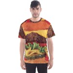 hipster Burger Men s Sport Mesh Tee