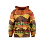 hipster Burger Kids Zipper Hoodie