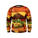 hipster Burger Kid s Sweatshirt