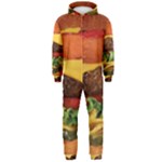 hipster Burger Hooded Jumpsuit (Men)