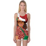 Xmas Norma Jean One Piece Boyleg Swimsuit