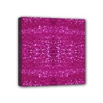 Pink sequins Mini Canvas 4  x 4  (Stretched)