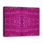 Pink sequins Canvas 14  x 11  (Stretched)