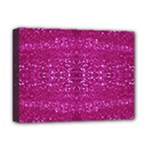 Pink sequins Deluxe Canvas 16  x 12  (Stretched) 