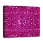 Pink sequins Deluxe Canvas 24  x 20  (Stretched)