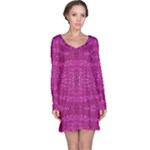 Pink sequins Long Sleeve Nightdress