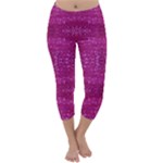 Pink sequins Capri Winter Leggings 