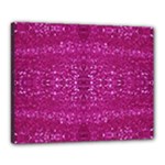 Pink sequins Canvas 20  x 16  (Stretched)