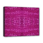 Pink sequins Deluxe Canvas 20  x 16  (Stretched)