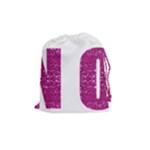 fuchsia sequin No Drawstring Pouch (Medium)