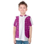 fuchsia sequin No Kid s Cotton Tee